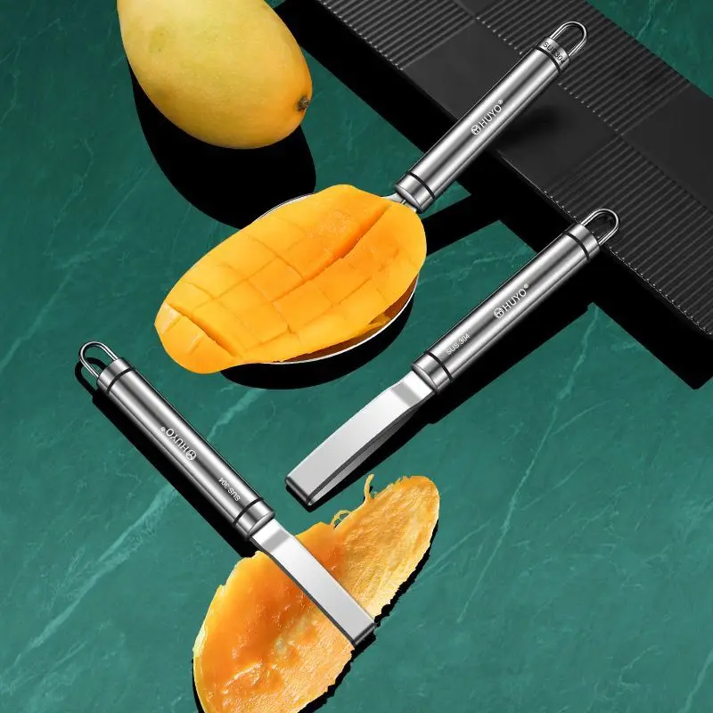 Mango Corer Kitchen Tools 304 Stainless Steel Multi-functional Fruit Corer Cutting Mango Meat Remover Pineapple Core Remover New
