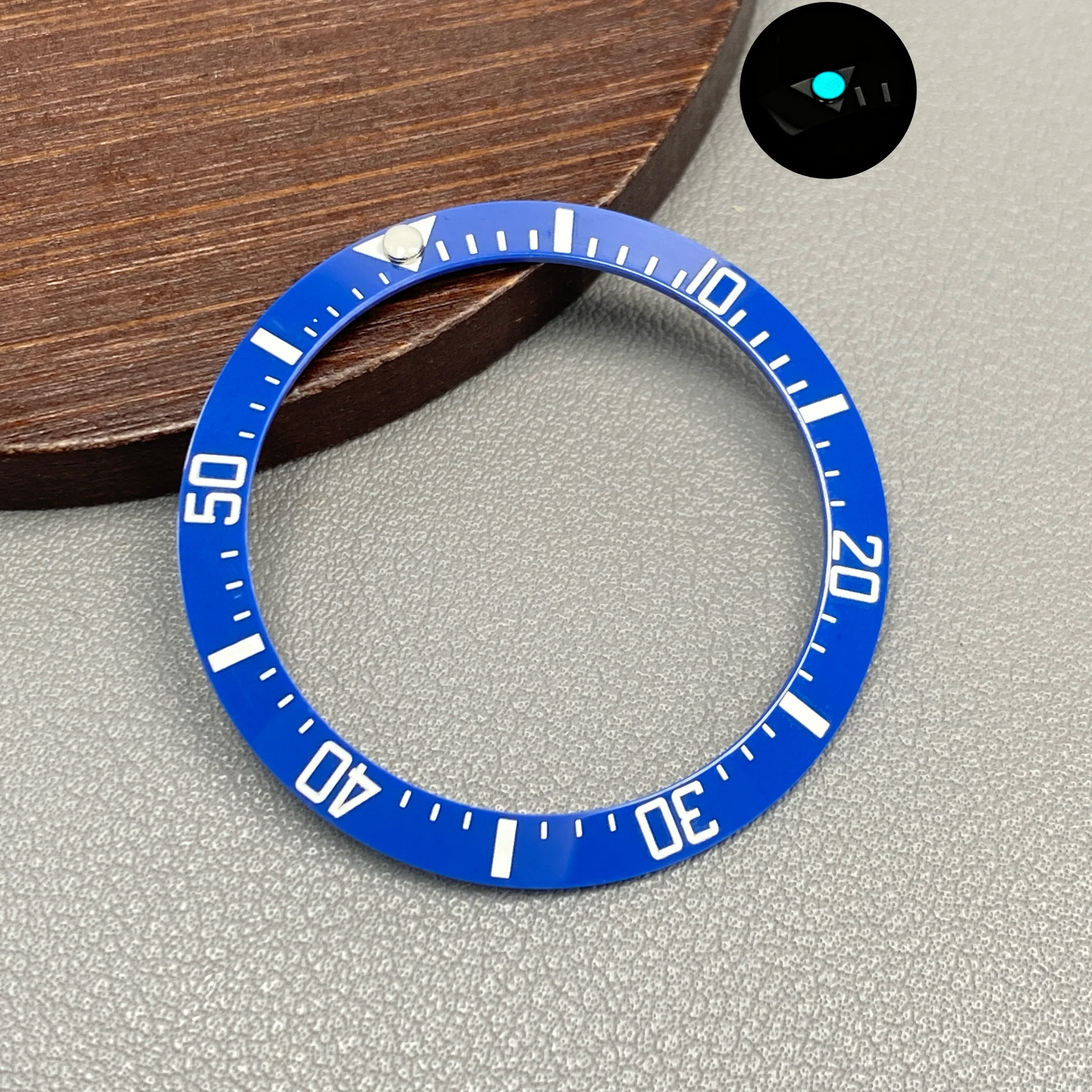 Ceramic Blue-Green Lumi Bezel Insert