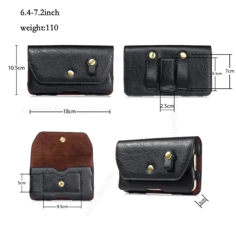 Leather Phone Case For Doro 8110 8100 1380 5860 Phone Pouch For Doro 5517 1372 1362 7011 7031 5516 7000H Waist Holster Belt Bag