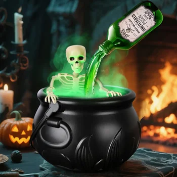 LED Witch Cauldron Decor 1