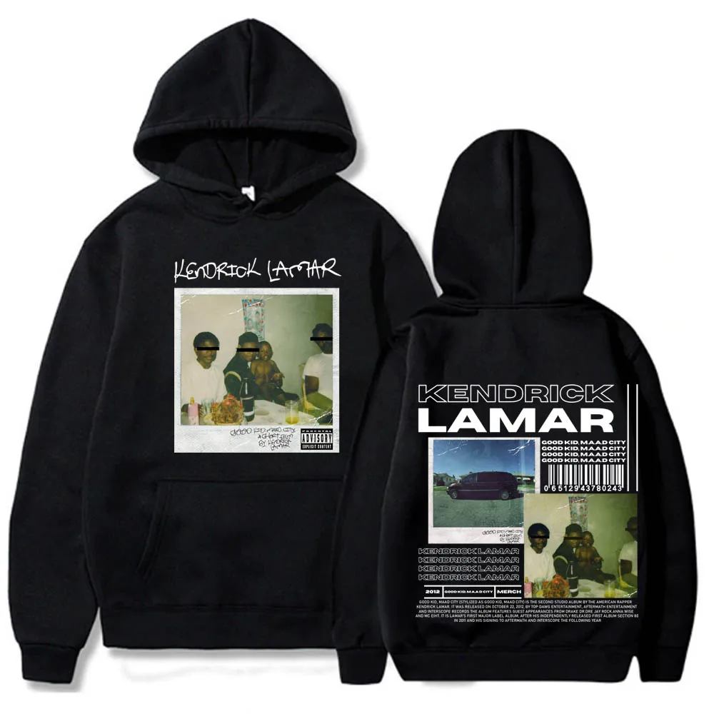 

Kendrick Lamar Good Kid Print Hoodies Rap Hip Hop Vintage 90s Men Sweatshirts Male Harajuku Casual Loose Hoodie Sudaderas