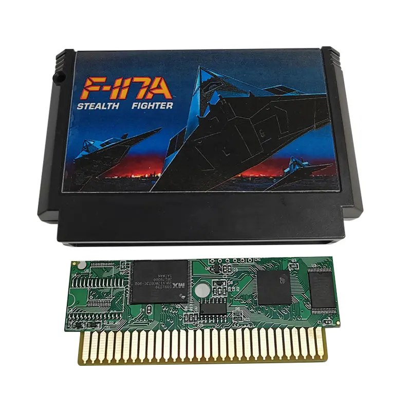 Фото F-117A stelth figther Видеоигра для 60 контактов 8 бит FC игровой картридж №1