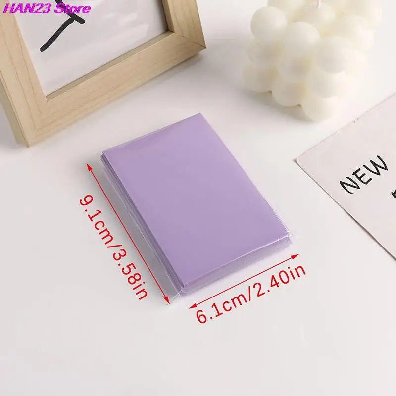Ice Cream Color Card Bag Photocard Sleeves Photo Cards Storage Bag PP Frosted Card Film 50pcs/pack 6.1cm x 9.1cm card protector,idol card protector,photo card holder,memory card protector