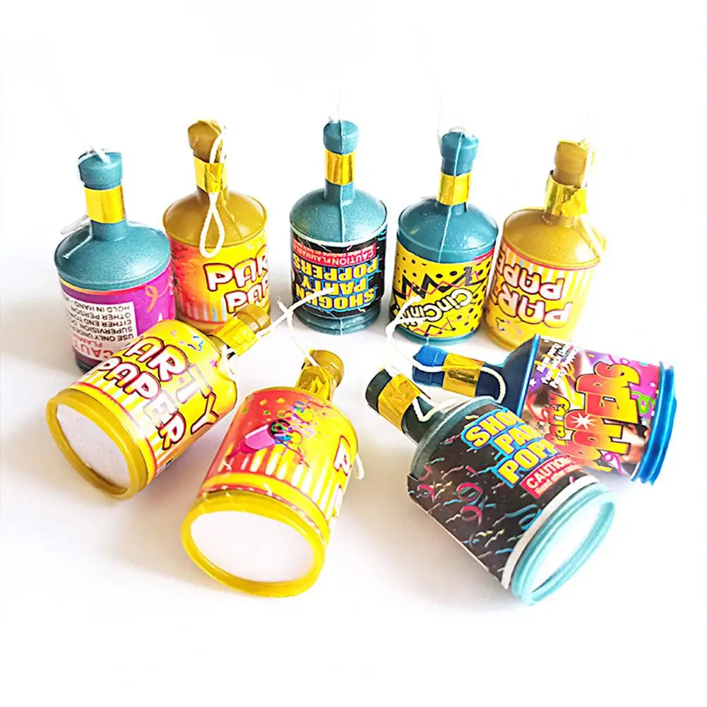 Lightweight Practical Add Cheerful Vibe Confetti Tube Colorful Confetti Poppers Mini Party Decor