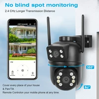 Caméra de surveillance WiFi BELIA 4K 8MP, double objectif, zoom numérique 4X, détection humaine AI, caméras IP PTZ de sécurité extérieure EooLii 3