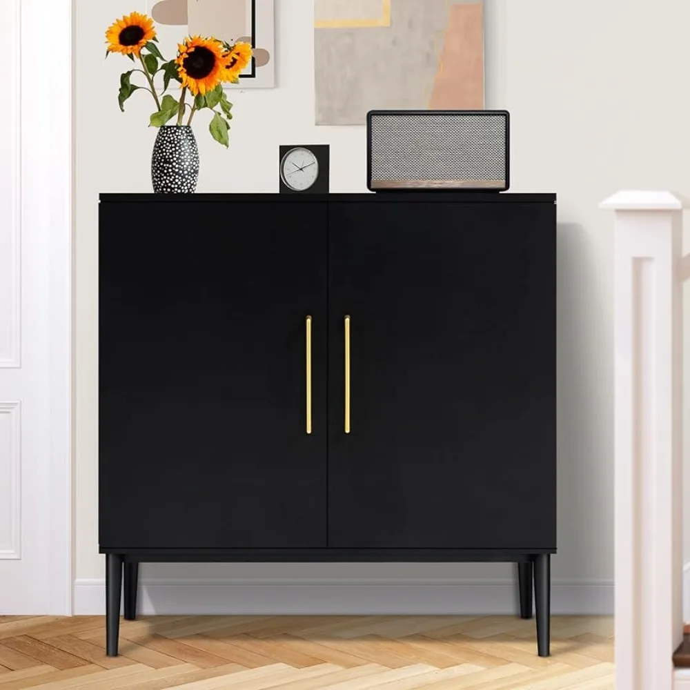 

Storage Cabinet With Doors Kitchens for Kitchens Modern Black Accent Cabinet Home Furniture Organizer Room Kitchen Alacena Ledge