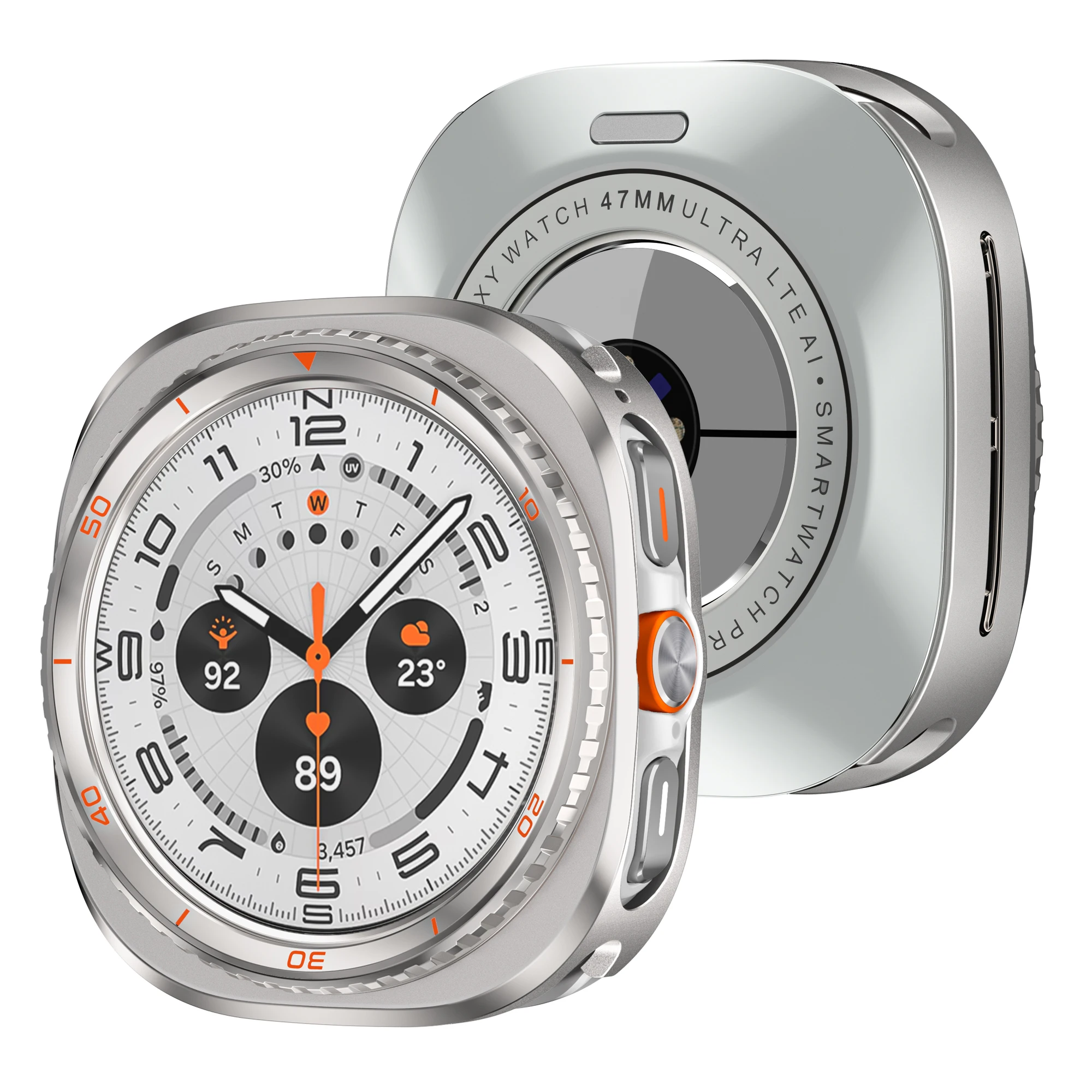 Premium Alloy Metal Watch Case - Sleek Protector Frame Cover