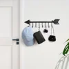 1pc Wall Mounted Arrow Shaped Key Holder, Decorative Key Holder, Household Organizer Key Hanger Rack Towel Rack，Coat rack 6