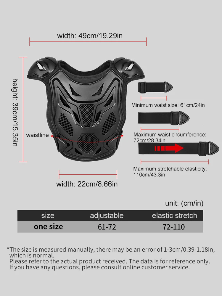 Children Motorcycle Riding Armor Vest Breathable Motocross Armor Vest Shock-absorbing Anti-fall Moto Protective Gear Lightweight