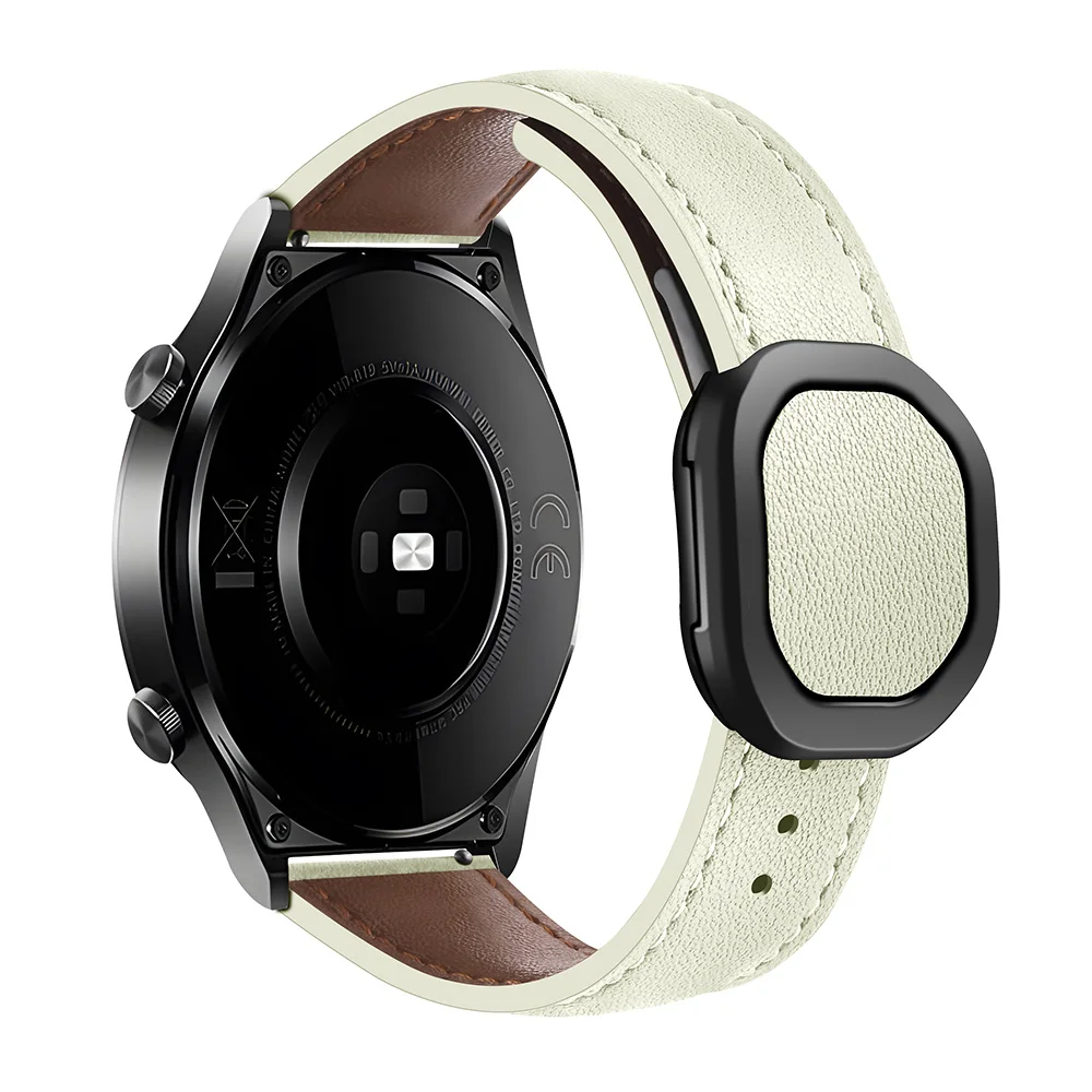ساعة سامسونج جالاكسي من الجلد ، سوار مغناطيسي ، سا...