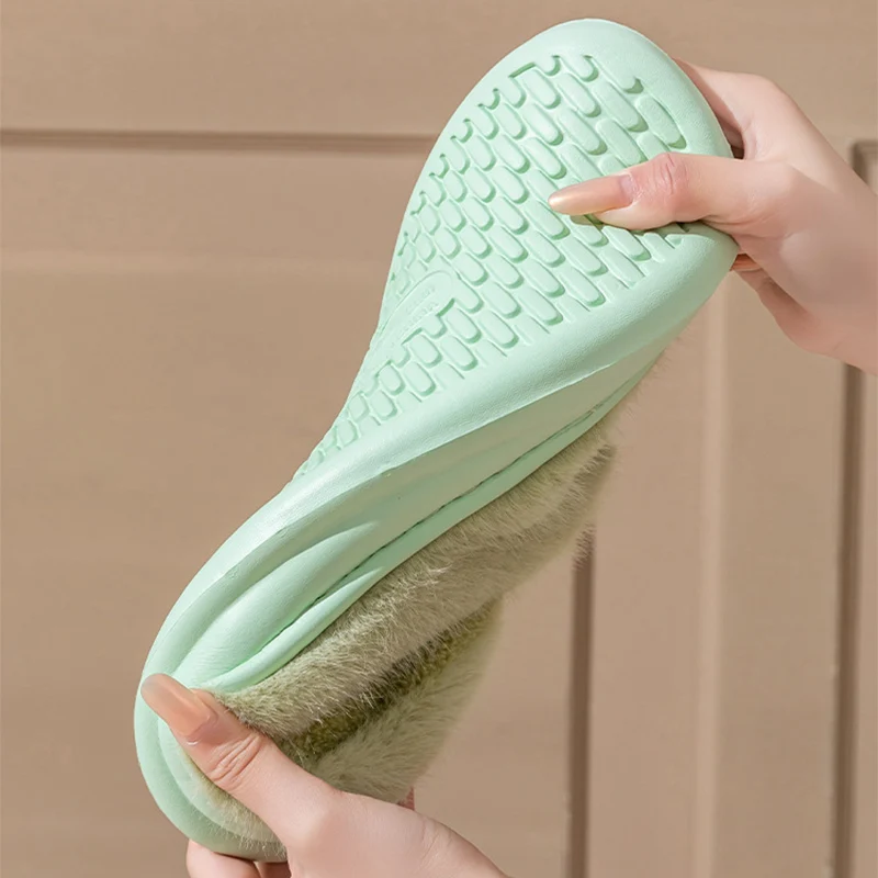 Light Thick Sole Fluffy Slippers for Women Cute Capybara Soft Sole Fur Slippers Woman Indoor Comfy Non Slip Living Room Shoes