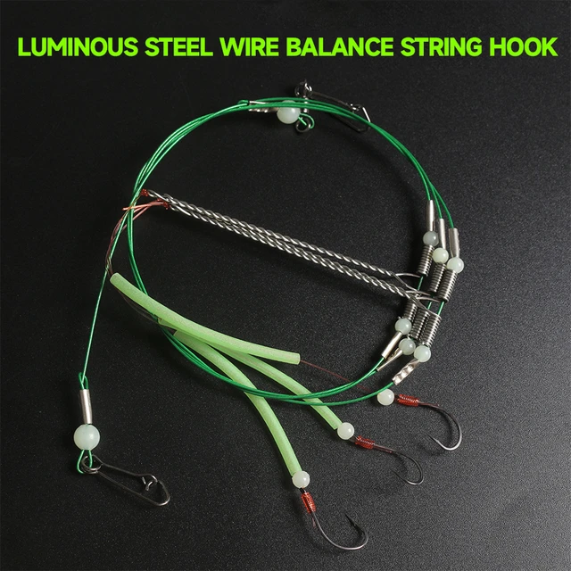 Balance String Hook Holder Line Set Fishing Line Trace Steel for Sea Rod  Anti-tangle Fishing