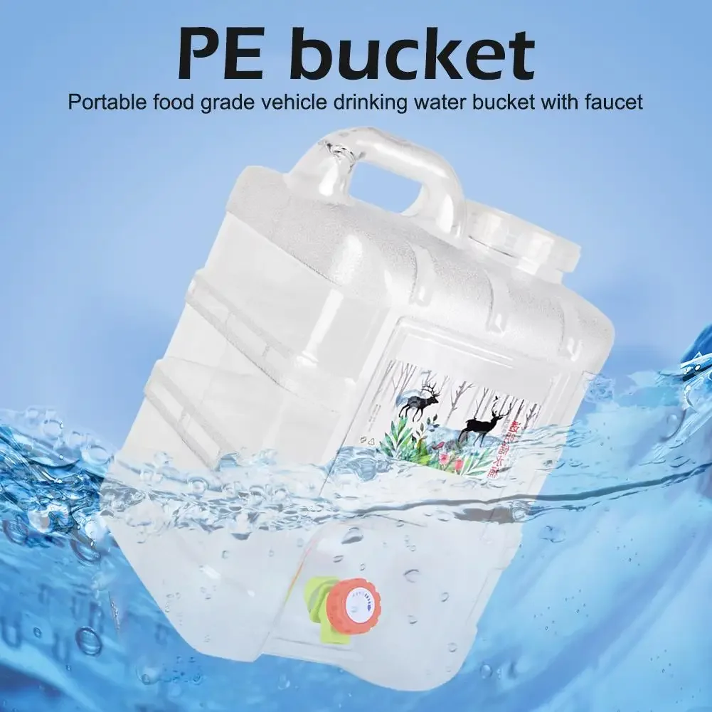 Description Picture 4 of itemOutdoor PC Water Bucket Car Camping Drinking Kettle Portable Water Storage Container Outdoor Camping Equipment