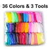 36 Colors Air Dry Plasticine Modeling Clay for Children Polymer Educational 5D Toy for Kids Gift Play Light Playdough Slime 2