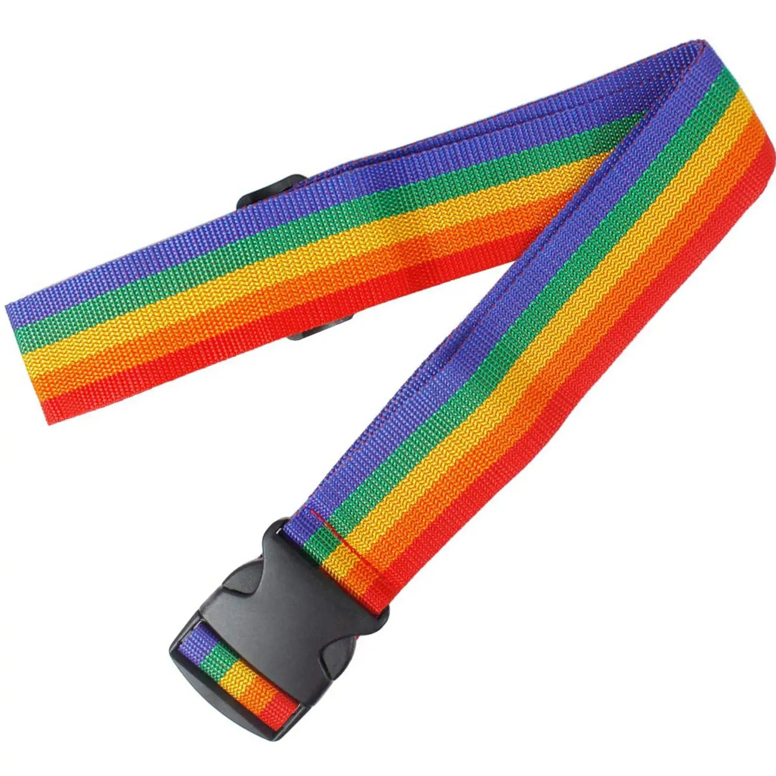 1/2 Stück Regenbogenfarbener Verstellbarer Koffergurt Reisegepäck-Schnalle Sicherheitsgepäckgurt Reisezubehör – Detail 17