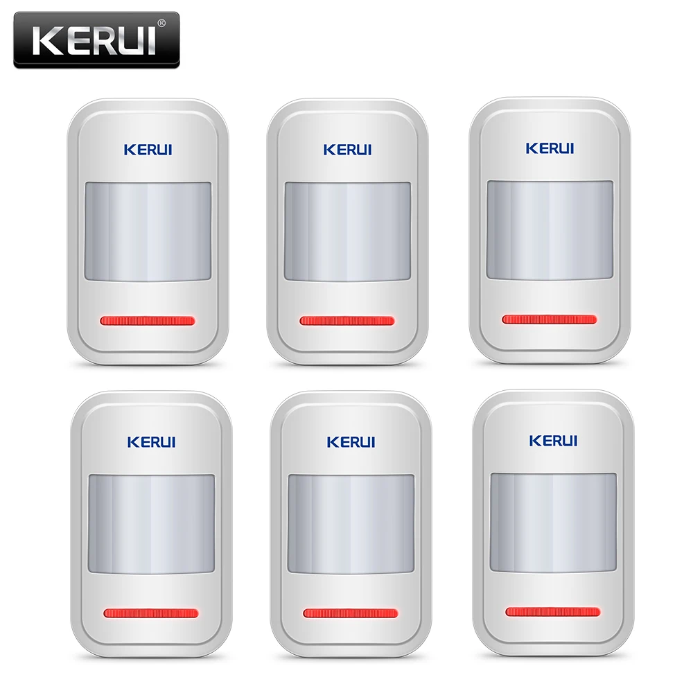 KERUI Wireless Infrared PIR Sensor Built-in Antenna 433MHz PIR Motion Sensor Detector For GSM PSTN Home Alarm System noise alarm for home Alarms & Sensors