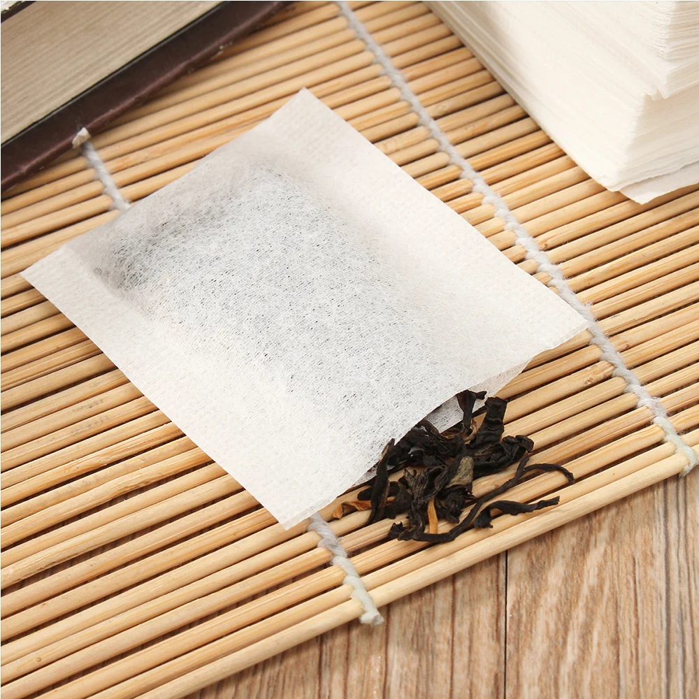 Description Picture 3 of item500pcs Empty Teabags Heat Seal Filter Pepper Herb Loose Tea Bags 5.5x6.2cm Tea Bags Non-Woven Fabric Disposable Tea Bag Teaware