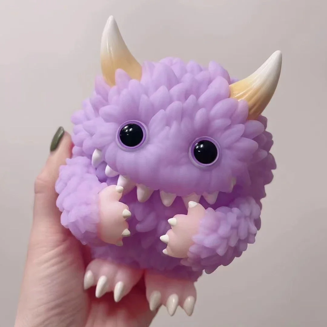 

Purple Monster Fluffy Art Figure Instinctoy Beast Ornament Collectable Display Exclusive Limited Edition Figurine Gift INS Pop