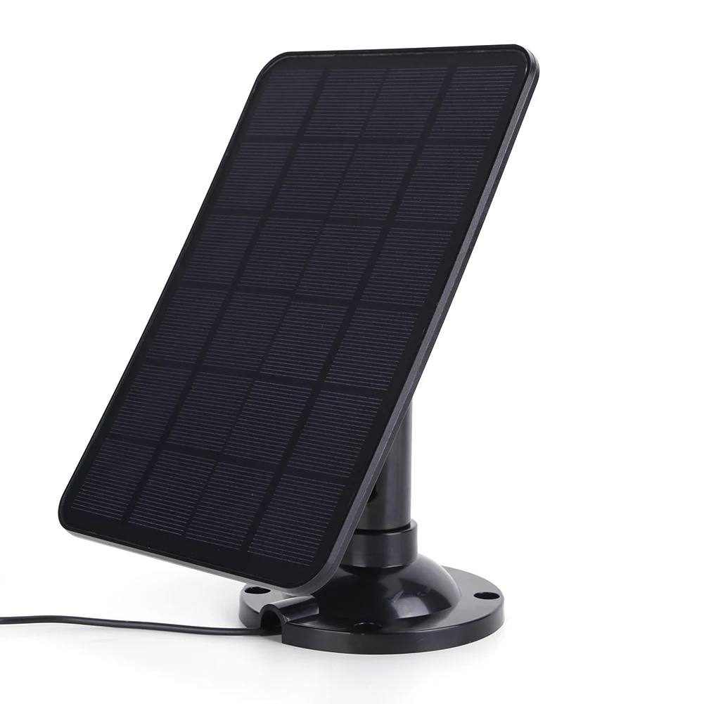 무선 야외 보안 카메라용 조절식 브래킷, IP 보안 카메라 충전기, 마이크로 USB/C 타입 단결정 360, 5V, 20W