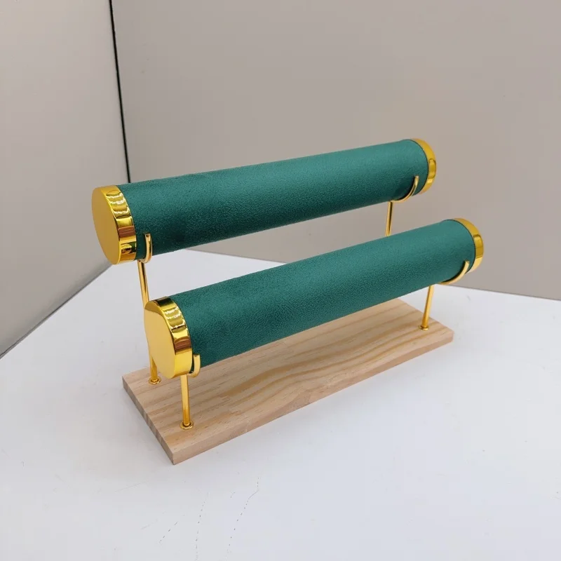 Elegant Detachable Bracelet Holder with Wooden Tray