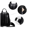 ZENCY Genuine Cow Leather Silver Metal Hardware Women Black White Color Backpacks Young Girl First Layer Cowhide Shooping Bag 6