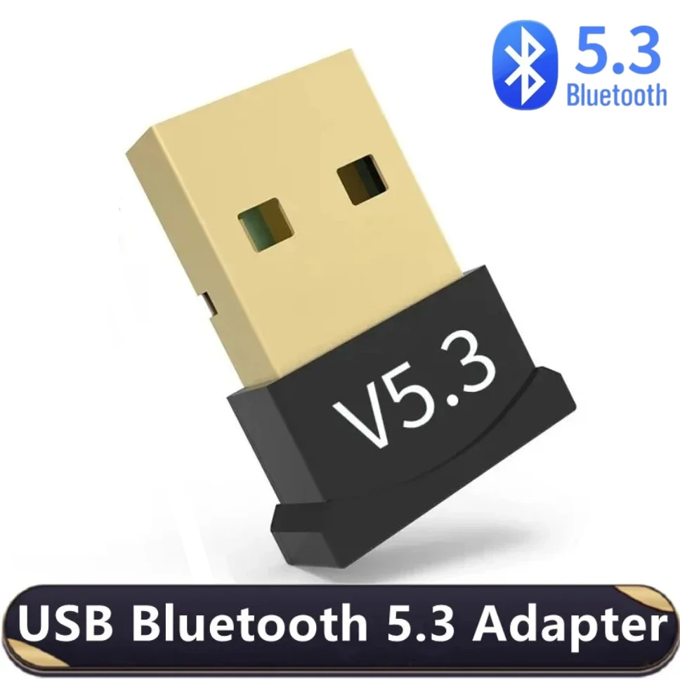 USB Bluetooth 5.3 Adapter Wireless 5.1 Dongle for PC Laptop Wireless Speaker Audio Receiver
