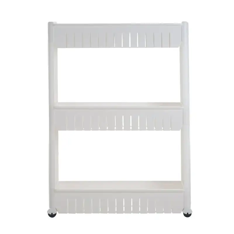 

Shelving Unit Organizer with 3 Large Storage Baskets by