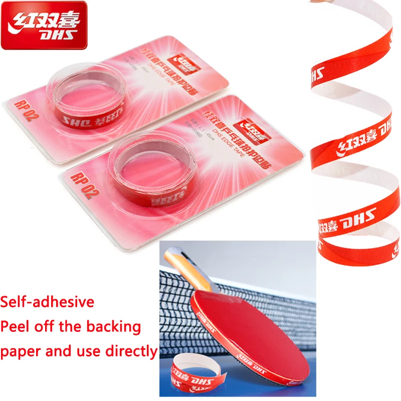 1PC DHS Table Tennis Racket Edge Tape Ping Pong Bat Protective Side Tape Protector Table Tennis Racket Sport Accessories table tennis racket tape table tennis equipment table tennis protector