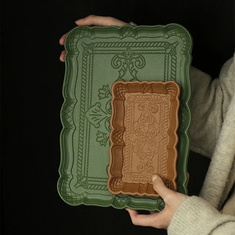 Wooden Retro Style Plate for Tea Break and Cold Meals