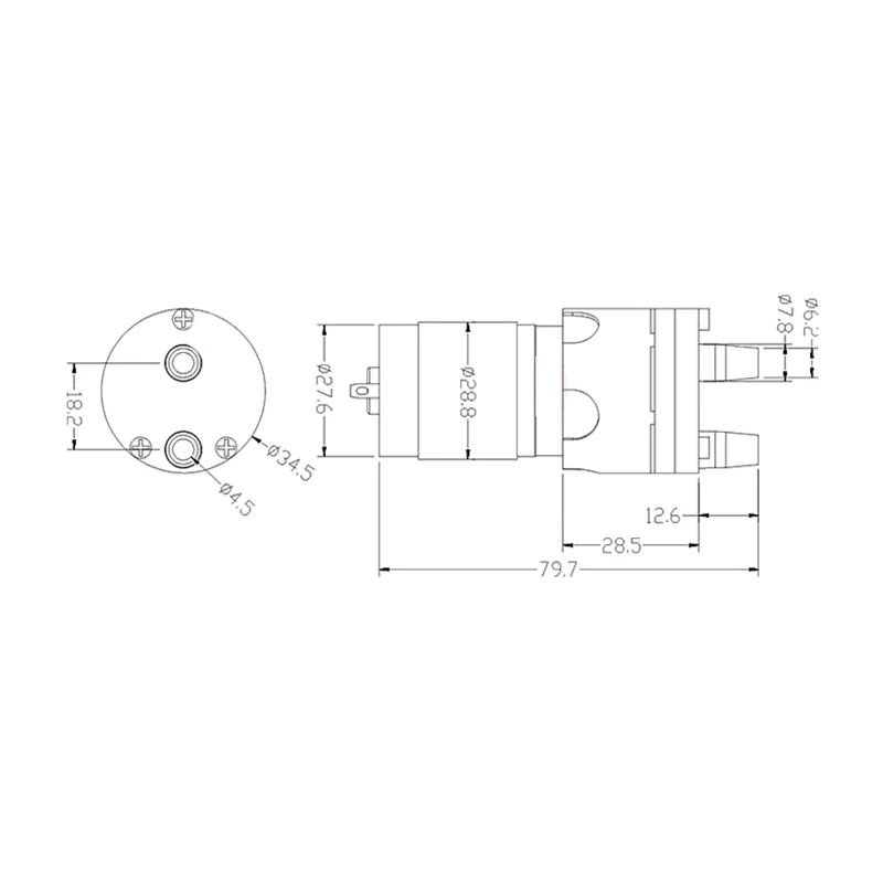 1PC 365 Micro Water Pump Motor DC 12V Self Priming Silent Electric Diaphragm Large Flow 1.5L/Min ABS Food Grade Cooling Water Pump