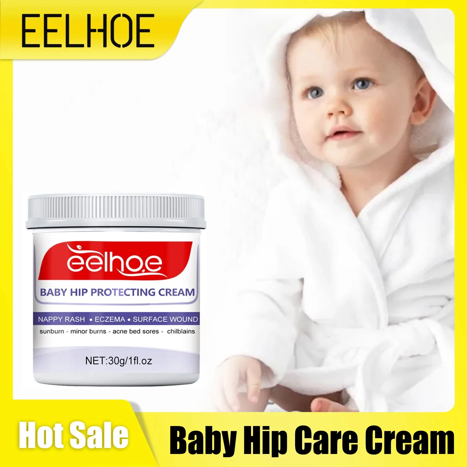 Дитячий крем для догляду за стегнами Відновлення Почервоніння Засіб проти свербіння Підгузник Від висипу Екзема Прищі Ліжко Заспокійливий зволожуючий дитячий зволожуючий крем