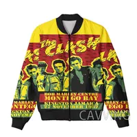 CAVVING 3D Printed  The Clash Zipper Bomber Jackets Men Overcoat Mens Coat Zip Up Jackets for Women/Men 1