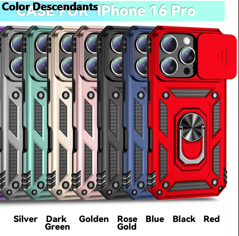 Shockproof Armor Slide Camera Lens Protection Phone Case