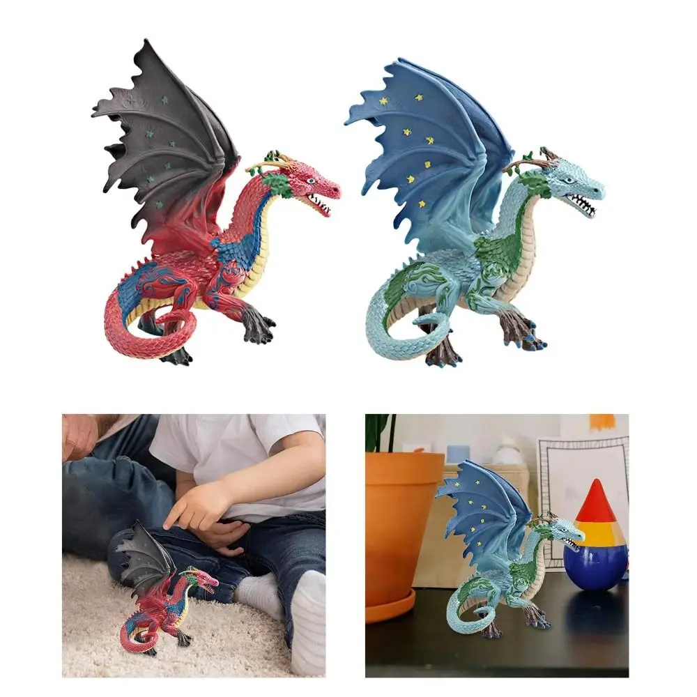 Simulation Warcraft Dragon Mythical Creatures Toy PVC Statue Myth Dragon Figures Crafts Handmad Dragon Animal Model