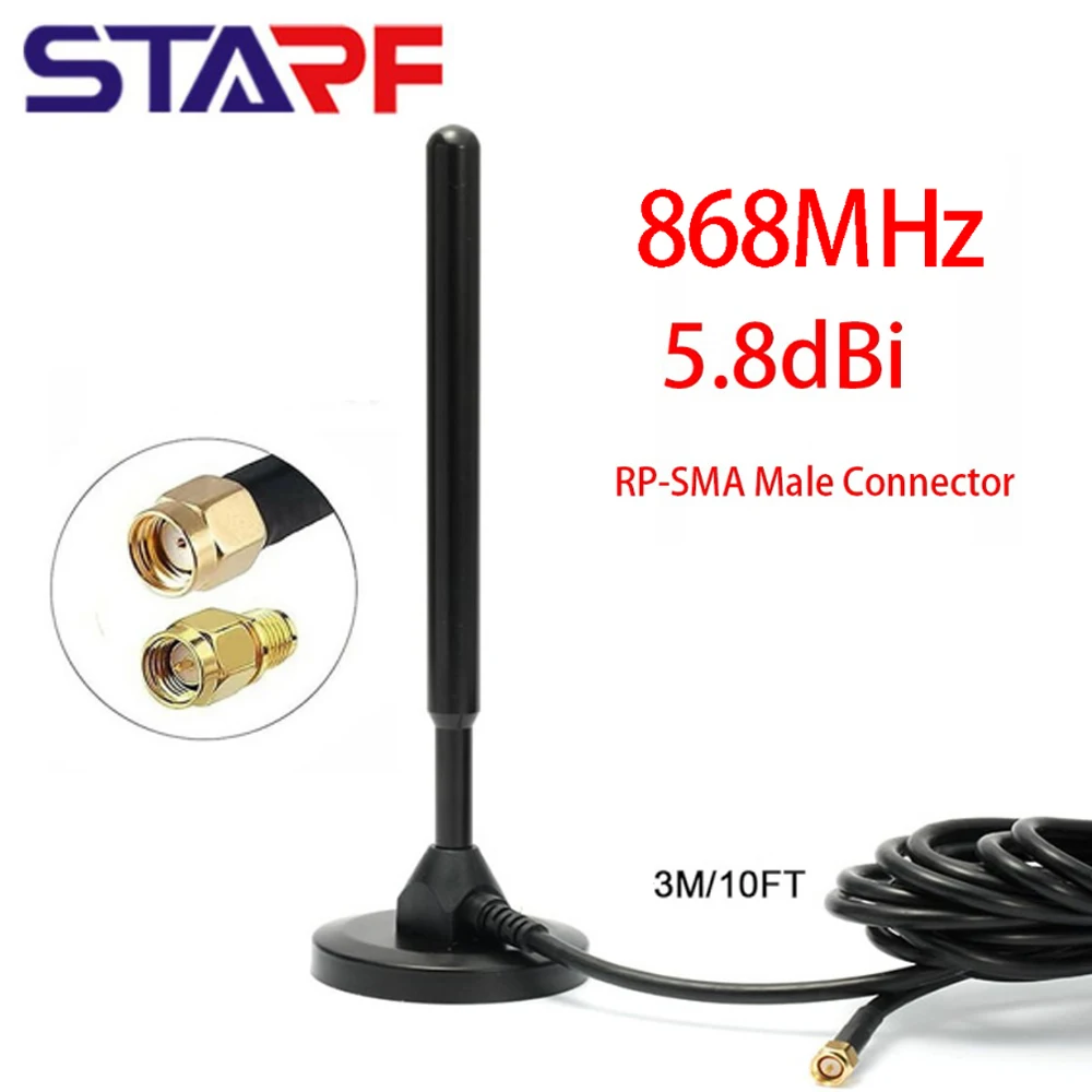 5.8dBi 868MHZ Antenna For Helium Hotspot Nebra Bobcat 300 Miner Replacement Antenna With RP-SMA Male Connector