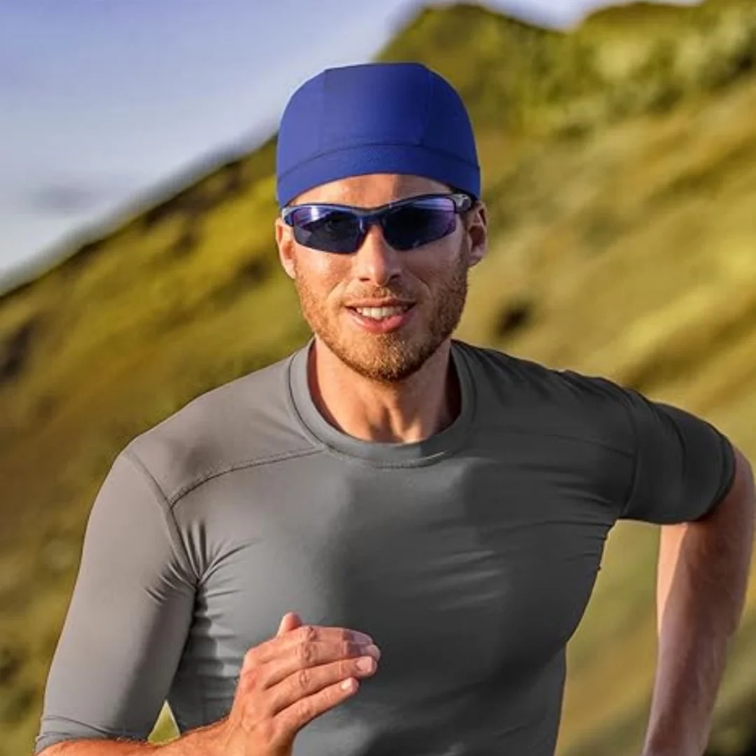 beanie under bike helmet ROCKBROS Skull Cap Liner, Winter Thermal Cycling Hat with Glasses Holes, not easy to damage Lameda Winter Cycling Thermal Beanie