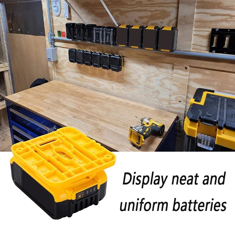 Dewalt 18V 20V 리튬 이온 배터리 용 5/10PCS 배터리 홀더 스탠드, Dewalt DCB182 DCB203 용 벽걸이 형 배터리 도크 보관함
