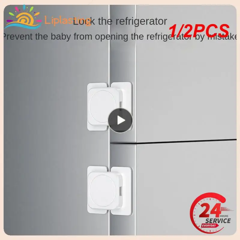 

1/2PCS Baby Safety Lock Home Refrigerator Door Lock Home Security Protection Anti Open Fridge Locks Freezer Cabinet Buckle
