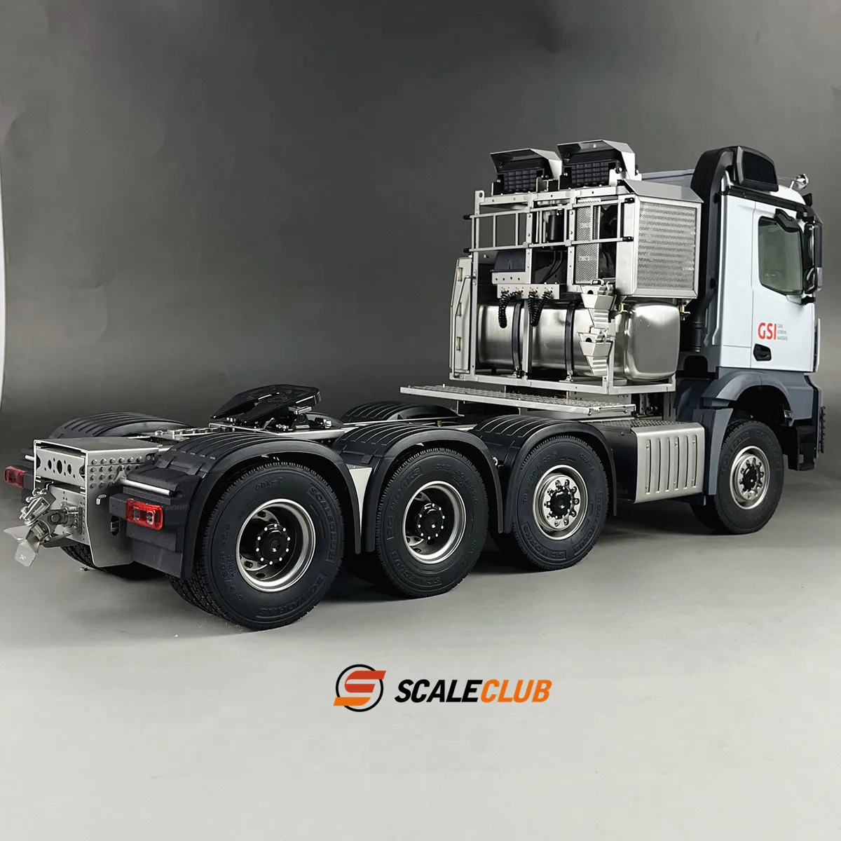 Scaleclub Modello 1/14 Per Mercedes-Benz Low Roof Arocs Engineering 3363 8X8 Rimorchio Pesante Trasporto Ingombrante Per Camion Tamiya Rc