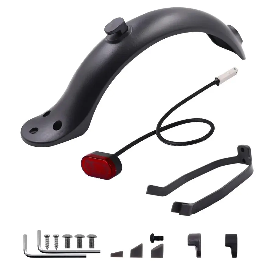 Scooter Mudguard Tire Splash Fender Rear Taillight Back Guard For Xiaomi Mijia M365 and M365 Pro Electric Scooter electric scooter mud guard electric scooter spare parts electric scooter accessories bicycle phone holder scooter accessories electric scooter tail light