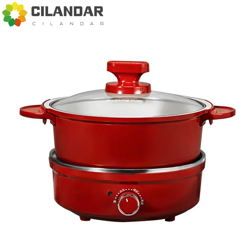 Electric Hot Pot 2.5L Household Multifunctional Student Dormitory Split Removable and Washable Small Electric Cooking Pot