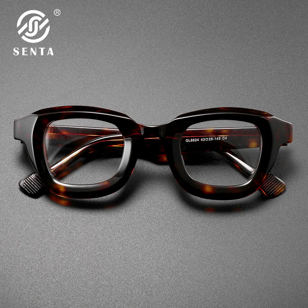 Eyeglasses frames eyeglass frames Thicken Acetate Glasses Frame Men Vintage Women Myopia Prescription Optical Eyeglasses Frame