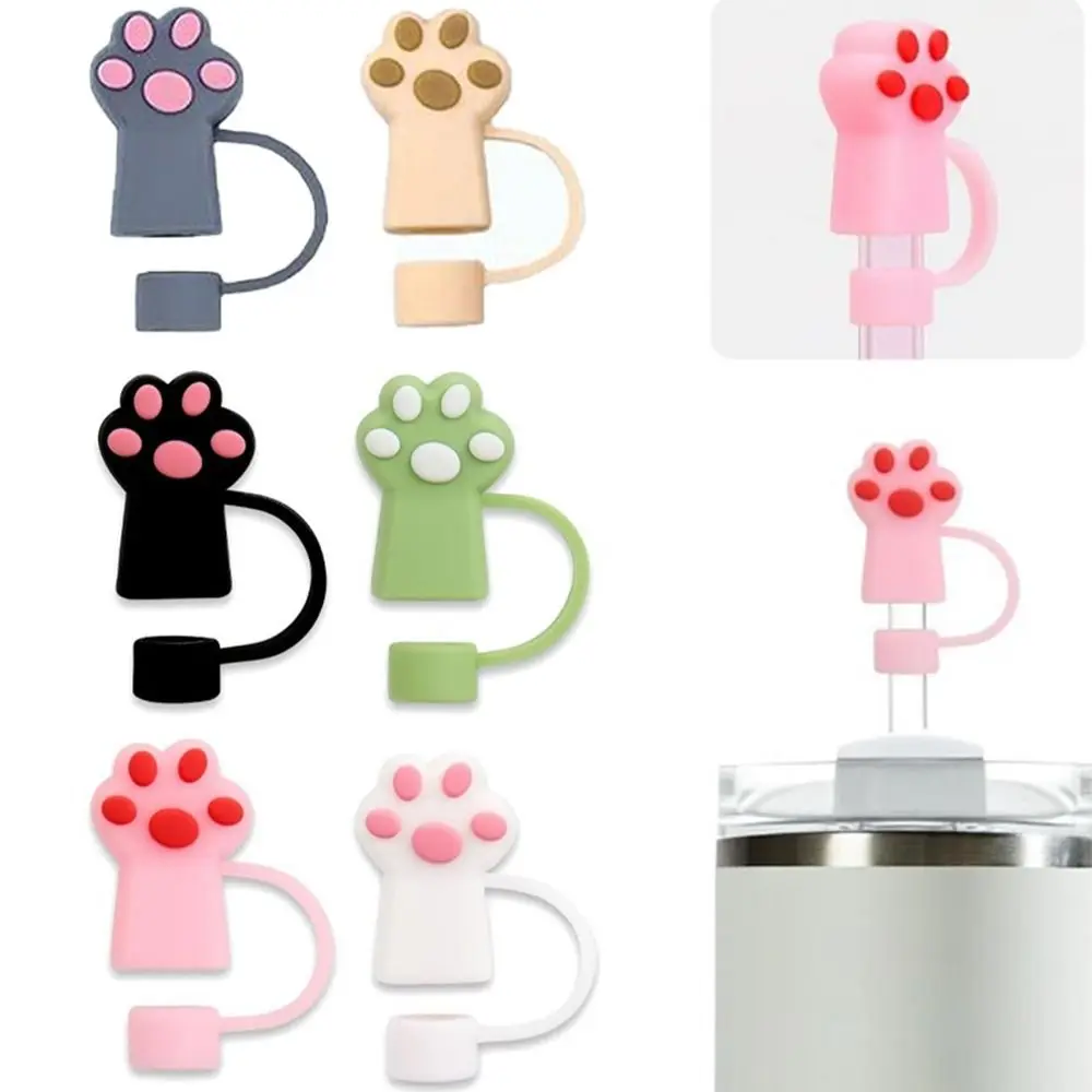 

1PC Silicone Straw Plug Reusable Drinking Dust Cap Cartoon Plugs Tips Cover Kitchen Glass Cup Drinkware Accessories