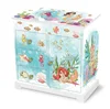 Large Ocean World Mermaid Music Box Drawer Jewelry Storage with Makeup Mirror Christmas Children's Day Valentine's Day Gift 6