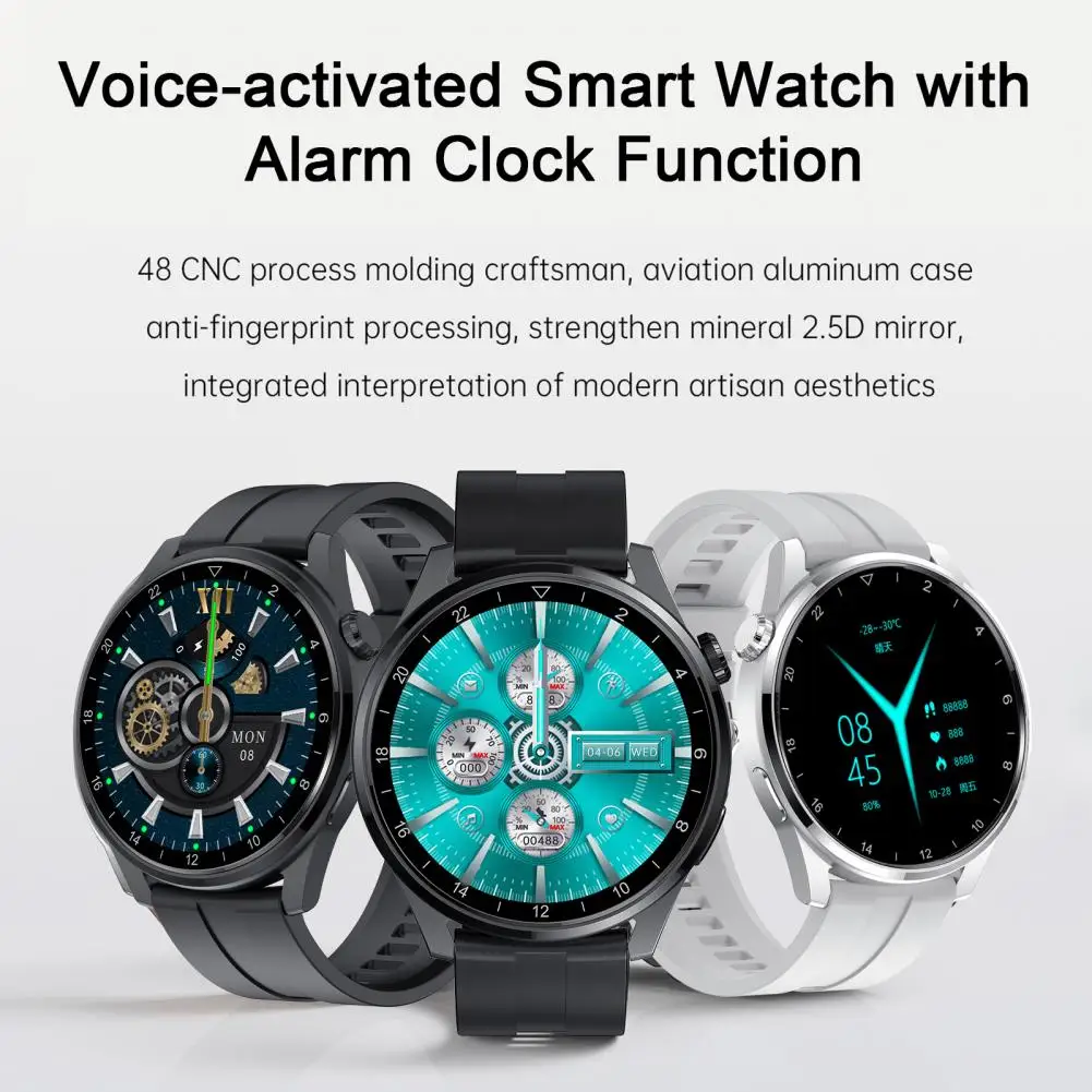 

Watch with Ai Voice Intelligent Alarm Clock Reminder Watch Advanced Watch with Nfc Payment Ai Voice Sports Mode for Active