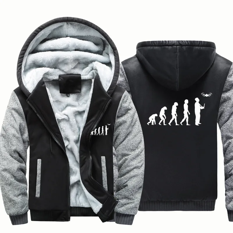 

Мужская теплая шерстяная флисовая толстовка с капюшоном, на осень/зиму