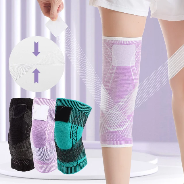 1 PCS Compression Knee Pads Basketball Sleeve Protector Elastic Kneepad Brace Spring Support Volleyball Running Silicone Footbal 1 PCS Compression Knee Pads Basketball Sleeve Protector Elastic Kneepad Brace Spring Support Volleyball Running Silicone Footbal