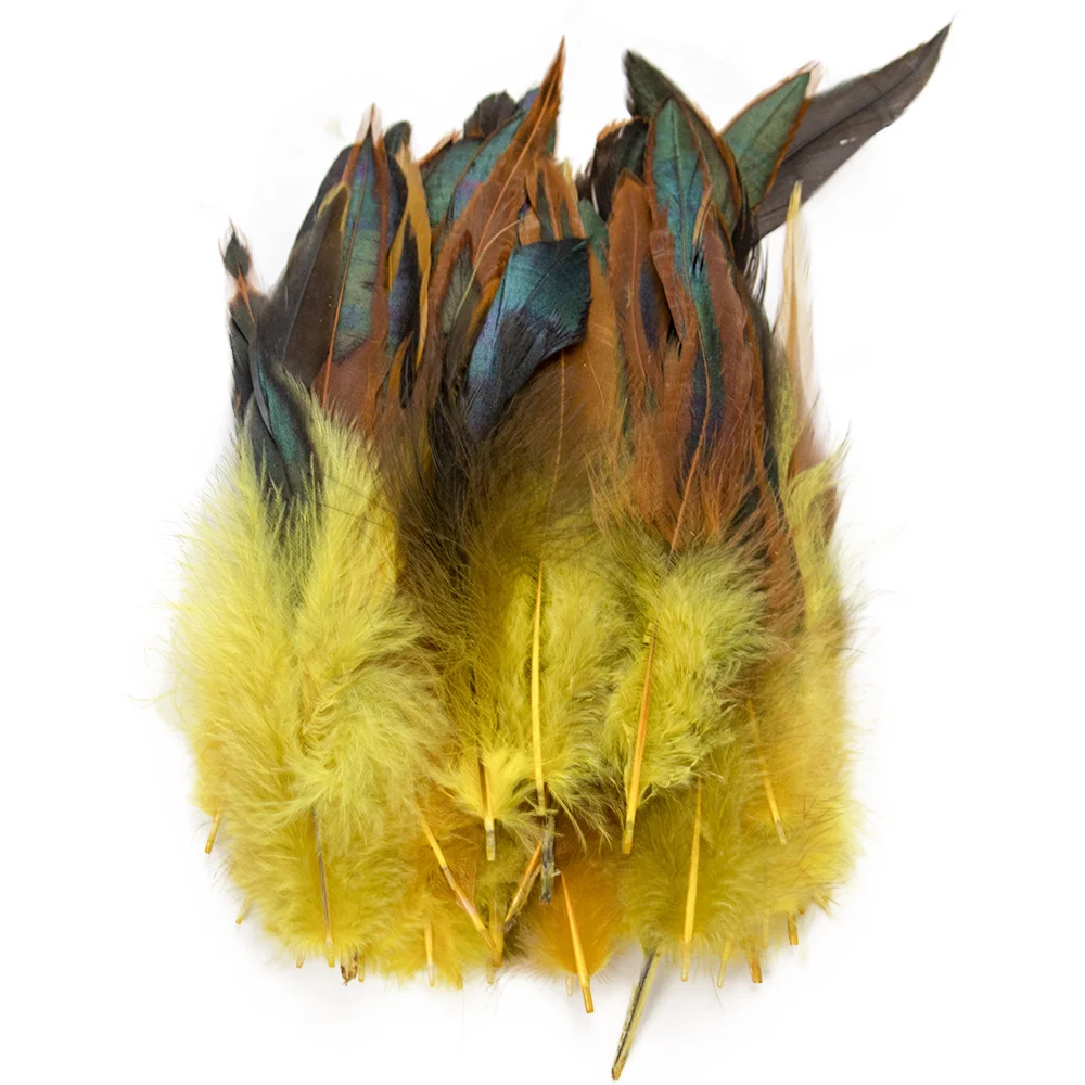 Natural Pheasant Feathers For Crafts - Spotted Feathers 4-6", 10 Pack, For Jewelry, Decor, Costumes