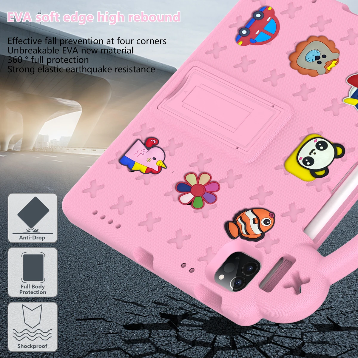 EVA Kids Safe Case For IPad Air 11 2024 2025 11 11th 10 10th 2022 10.9 10.2 2021 9th 8th 7th Cover Air 4 5 Pro 10.5 11 2020 — view 6