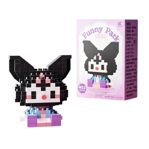 99 style SANRIO Hello Kitty Building Blocks Cartoon Figures Kuromi Bricks My Melody Children's Assembly Toys Cinnamoroll Gift - Image 27